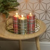 40hr Tartan Glitter Christmas Candle