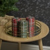 40hr Tartan Glitter Christmas Candle