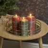 40hr Tartan Glitter Christmas Candle