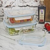 3 Pc Oven Dishes With Airtight Clip Lids [763779]