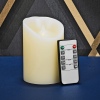 5" Battery Operated Flickering LED Candle with Remote [X000PCXTXV]