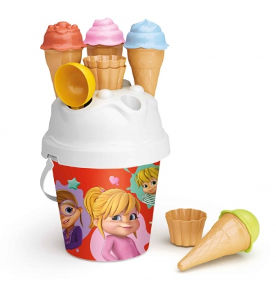 Alvin And The Chipmunks Beach Toy  Bucket Wit Ice Cream Cones [120304]