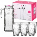 LAV Sedef Glass Pitcher And 6 Glasses Set [121272]