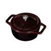 Metallic Line Cast Iron Mini Pots Burgundy Edition