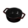 Metallic Line Cast Iron Mini Pots Burgundy Edition