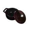 Metallic Line Cast Iron Mini Pots Burgundy Edition