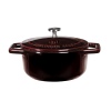 Metallic Line Cast Iron Mini Pots Burgundy Edition