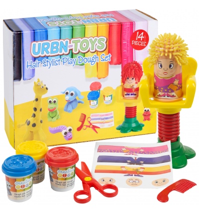 14pcs Play Dough Hairdressing Set [524092]