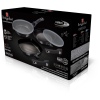 5 Pc Frying Pan Set With Grill And Detachable Handles