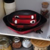 5 Pc Frying Pan Set With Grill And Detachable Handles