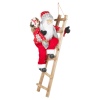 Santa Figurine Standing On Ladder