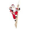 Santa Figurine Standing On Ladder