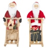 Santa Figurine Standing On Sleigh