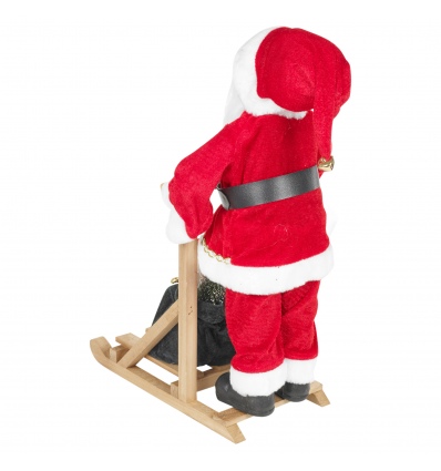 Santa Figurine Standing On Sleigh