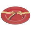 33cm Decorative Red Charger Plates With Bow