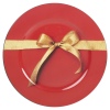 33cm Decorative Red Charger Plates With Bow