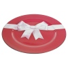 33cm Decorative Red Charger Plates With Bow