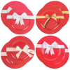 33cm Decorative Red Charger Plates With Bow