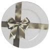 33cm Decorative Charger Plate With Bow