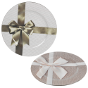 33cm Decorative Charger Plate With Bows