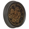 Roman Numeral Wall Clock With Gears