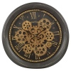 Roman Numeral Wall Clock With Gears