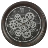 Roman Numeral Wall Clock With Gears