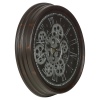 Roman Numeral Wall Clock With Gears