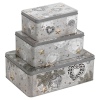 3Pcs Cookie Tin Set Xmas