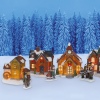 9Pcs Illuminated Christmas Village [783050]