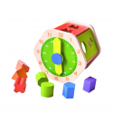 URBN-TOYS Wooden Hexagon Shape Sorter & Clock (AC7647) [506592]