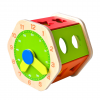 URBN-TOYS Wooden Hexagon Shape Sorter & Clock (AC7647) [506592]