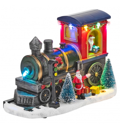 LIGHT UP LED XMAS TRAIN SCENE (Styles Vary) [579707]