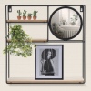 Floating Wall Rack With Mirror [787614]