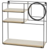 Floating Wall Rack With Mirror [787614]