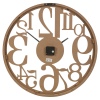 Large Wooden Wall Clock Cut Out Numbers [950179]