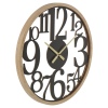 Large Wooden Wall Clock Cut Out Numbers [950179]