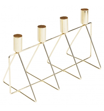 Candle Holder 4 Candles Gold [965630]