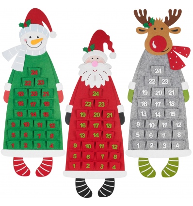 Felt Advent Calendar (Styles/Colours Vary) [114809]