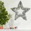 Decorative Rattan Christmas Star with 40 Warm White LED Lights [992001]