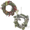 22cm Wooden Acorn & Berry Wreath