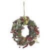 22cm Wooden Acorn & Berry Wreath