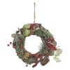 22cm Wooden Acorn & Berry Wreath