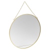 Round Golden Metal Mirror 30cm [533395]