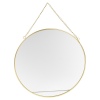 Round Golden Metal Mirror 30cm [533395]