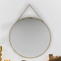 Round Golden Metal Mirror 30cm [533395]