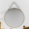 Round Golden Metal Mirror 30cm [533395]