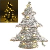 Rattan Xmas Tree With Warm White LED Lights