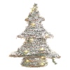 Rattan Xmas Tree With Warm White LED Lights