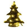 Rattan Xmas Tree With Warm White LED Lights